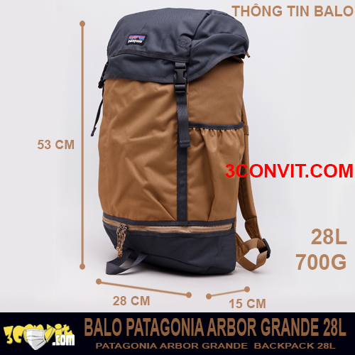 Balo du lịch đa năng Arbor Grande 28L