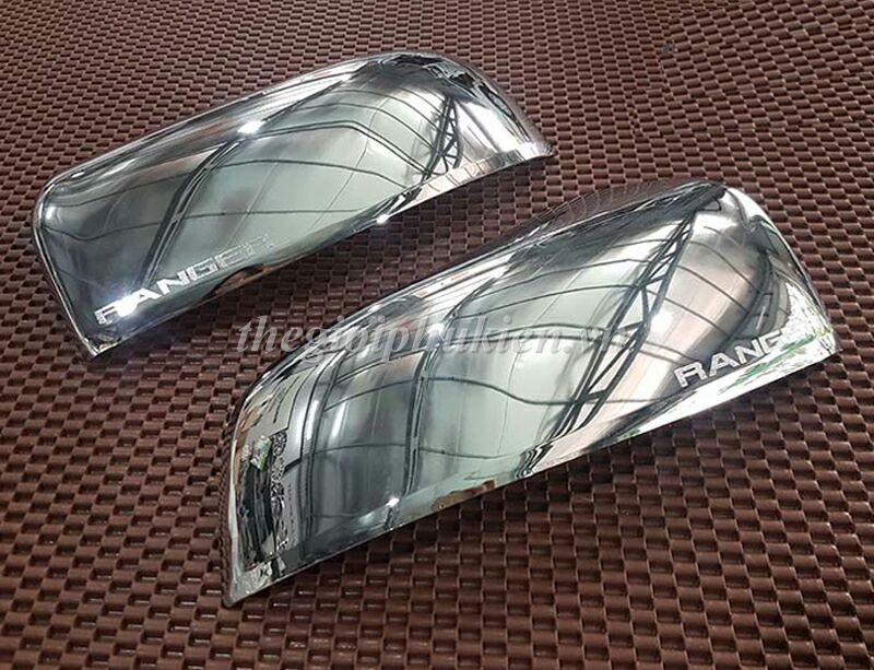 Bộ ốp gương chiếu hậu Ford Ranger (gương không có đèn Xi nhan)