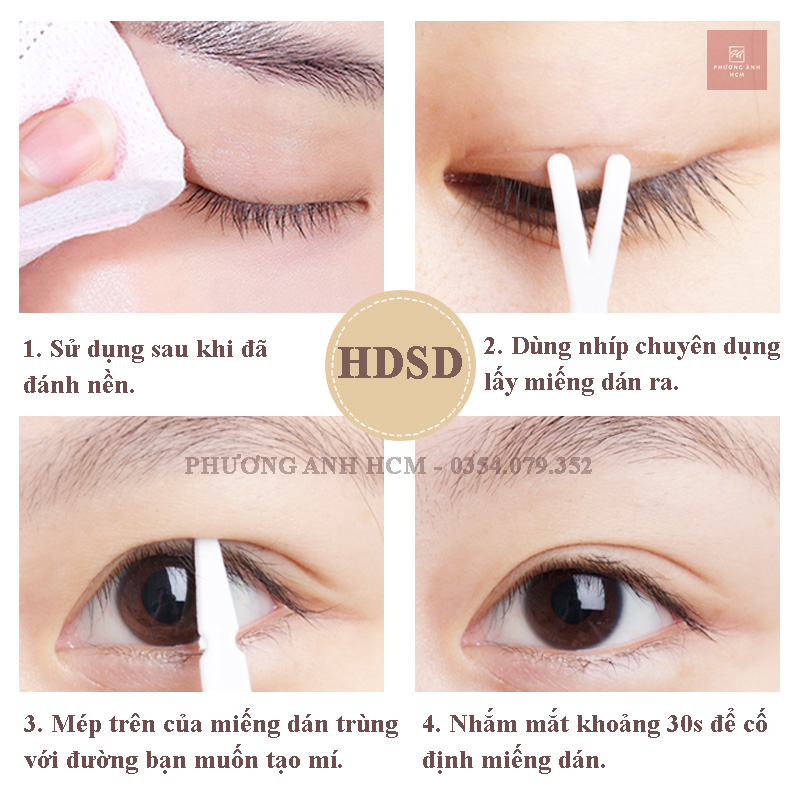 [HCM]Cuộn 600 Miếng Dán Kích Mí Dạng Lưới