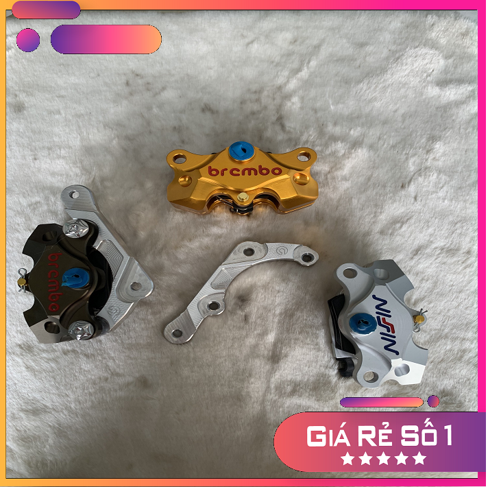 Pát Heo Nissin , Brembô, Fando , Adelin cho xe WAVE 100, DREAM đĩa 220 Làm bằng nhôm CNC nguyên khối