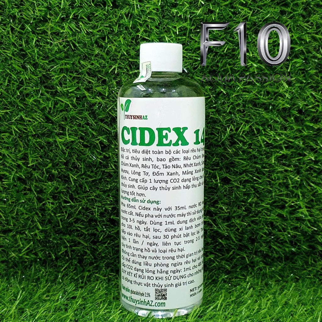 CIDEX 14 (Chai 500 ml) THUYSINHAZ Chế phẩm diệt rêu hại cho hồ thủy sinh