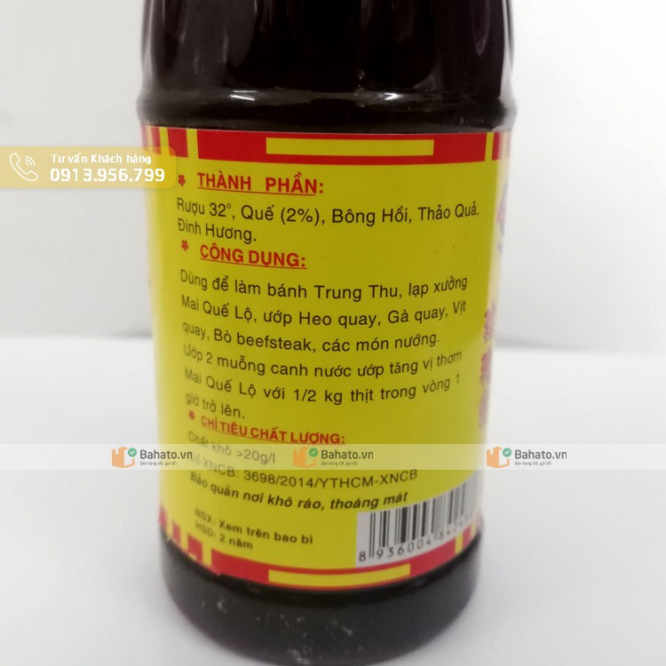Mai quế lộ (nước ướp làm nhân bánh trung thu) chai 200ml