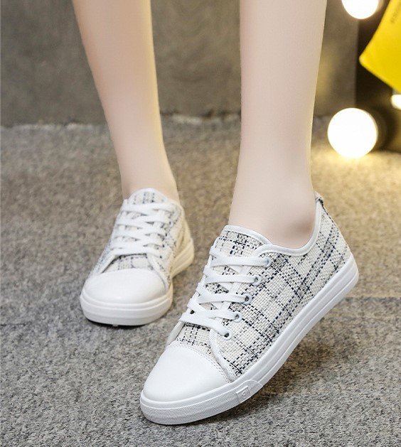Giày lười vải nữ đế cao su mềm êm chân cao 2cm