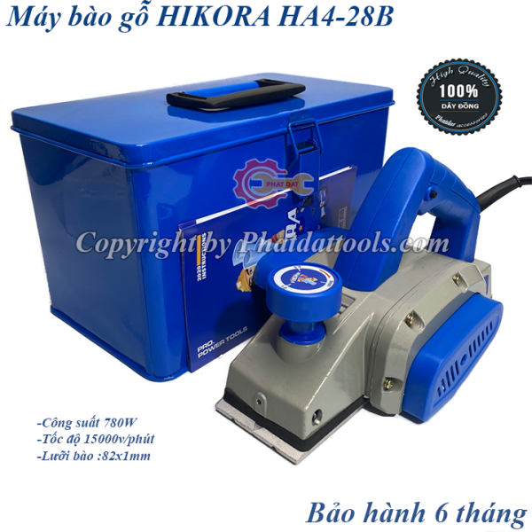 Bảng giá Máy bào gỗ HIKORA HA4-28B-Hộp sắt-Công suất  780W-Bảo hành 6 tháng