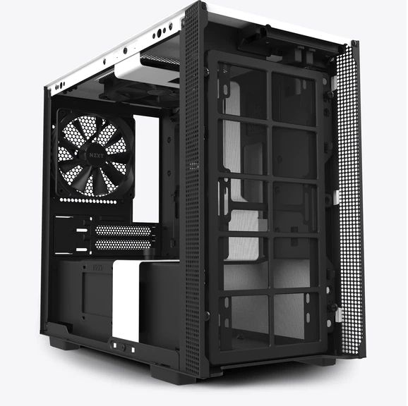 VỎ CASE MÁY TÍNH NZXT H210i - MATTE WHITE/BLACK