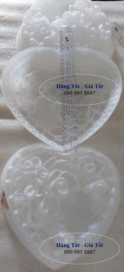 KHUÔN RAU CÂU TRÁI TIM 25 CM