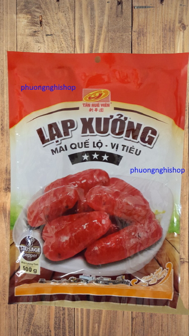 Lạp xưởng tiêu 3 sao 500gr Tân Huê Viên