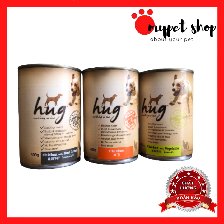 Pate Hug cho chó - Lon 400g