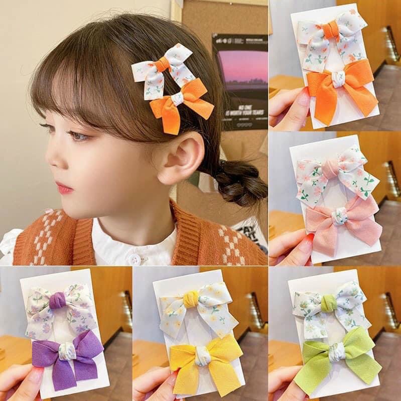 Combo 2 kẹp tóc nơ tiểu thư siêu dễ thương cho bé