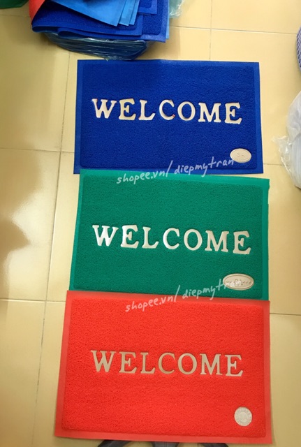 Thảm Nhựa Welcome 3A 40*60Cm