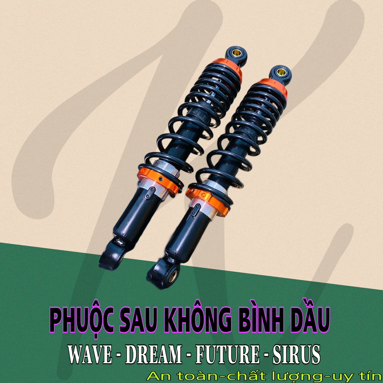 Phuộc sau dành cho xe wave , dream , future , sirus , taurus