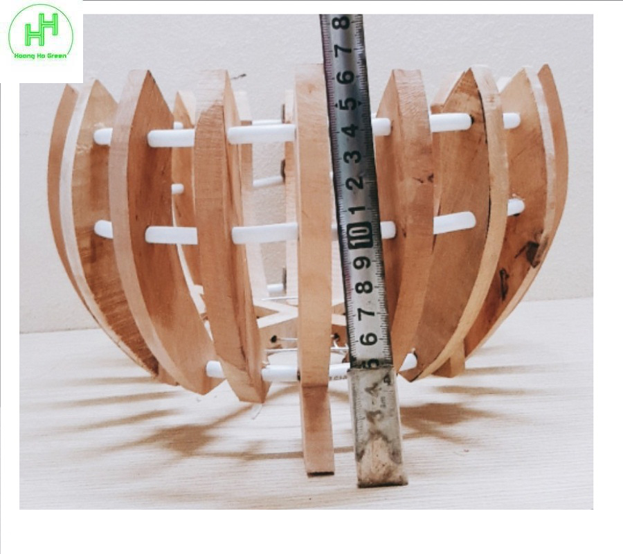 5 Chậu Gỗ Trồng Lan Hình Quả Bí Fi25
