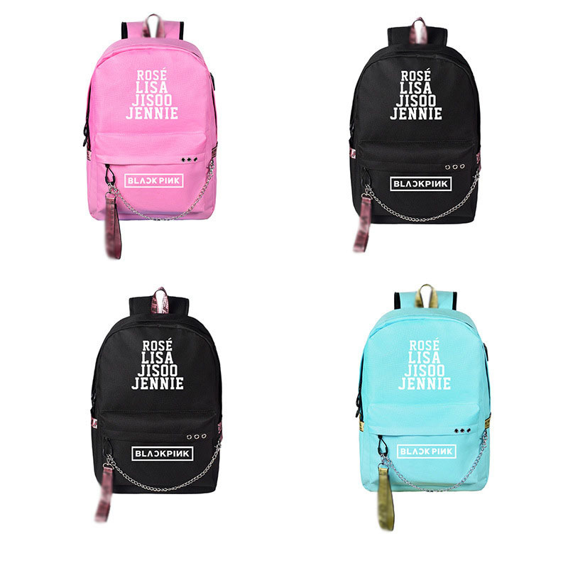 Balo Laptop Blackpink có cổng sạc USB
