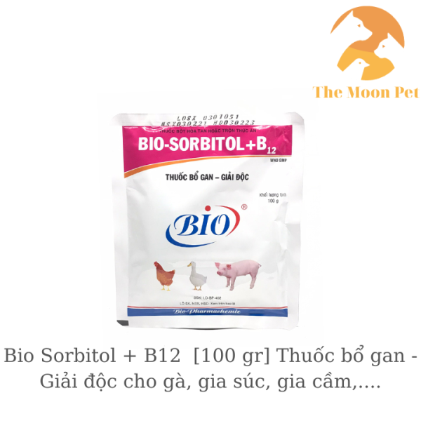 Bio Sorbitol + B12 [100 gr] Thuốc bổ gan - Giải độc cho gà, gia súc, gia cầm,....