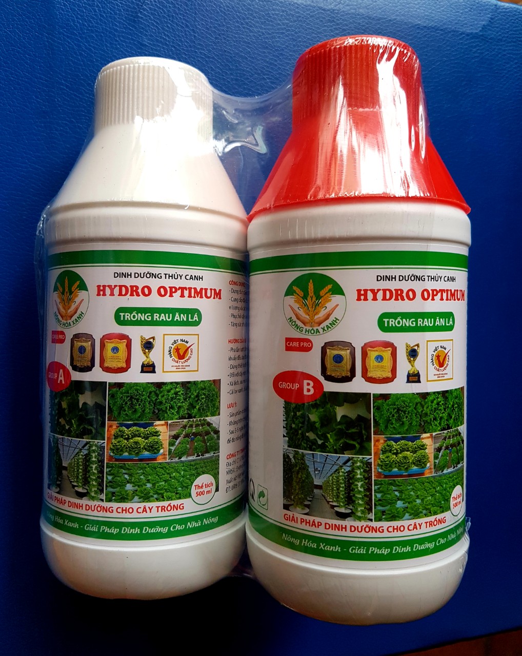 [HCM]combo 2 chai dinh dưỡng thủy canh (group A và group B) chuyên trồng rau chai 500ml