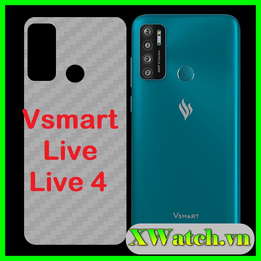 Miếng dán carbon mặt lưng vsmart star 5 / live 4 / vsmart live joy 3 active 3 star 3 vsmart live bee 3