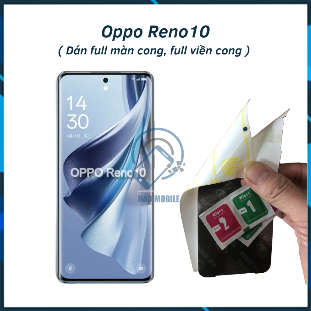 Dán dẻo PPF cho Oppo Reno10 dán full màn cong