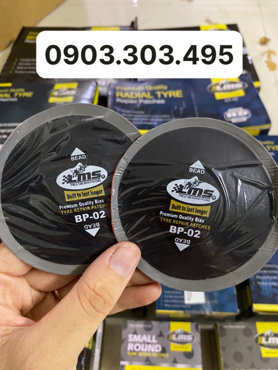 Hộp miếng vá lốp bố chéo LMS BP-02