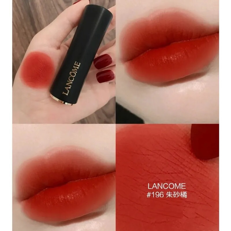 Son Lancome L’absolu Rouge Matte (mini) 2 Màu lì siêu hot 888 đỏ rượu, 196 cam cháy 1.6g