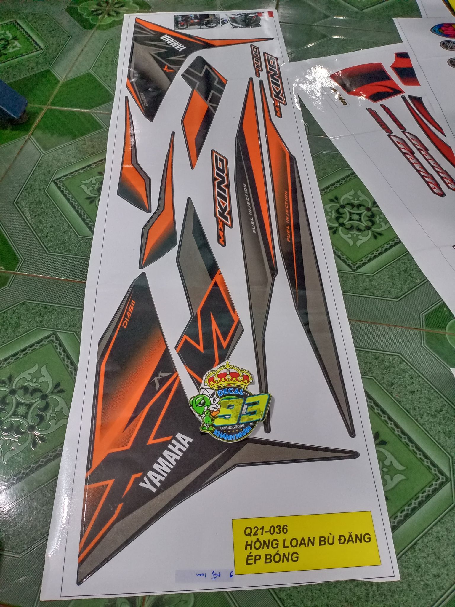 Tem rời ex 150 mxking 2019 cam đen