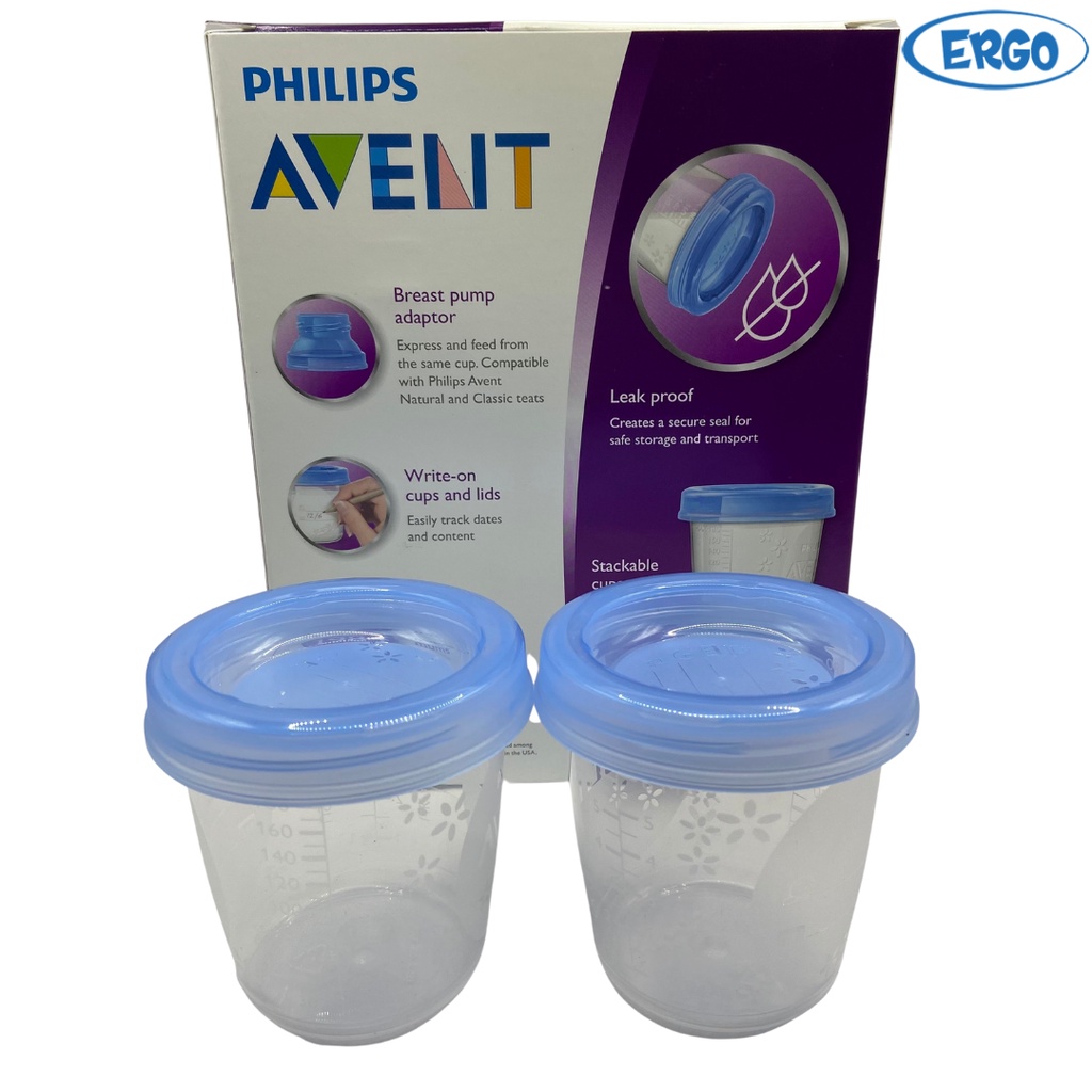 Cốc trữ sữa Avent 180ml chính hãng Vạn An phân phối