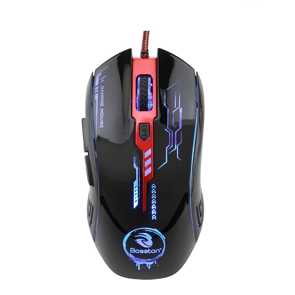 Chuột máy tính laptop chuyên game Bs-14 có Led 7 màu cực đẹp hàng cao cấp Mouse máy cổng Usb siêu tiện lợi Mẫu chuột game thủ đỉnh cao chuyên nghiệp