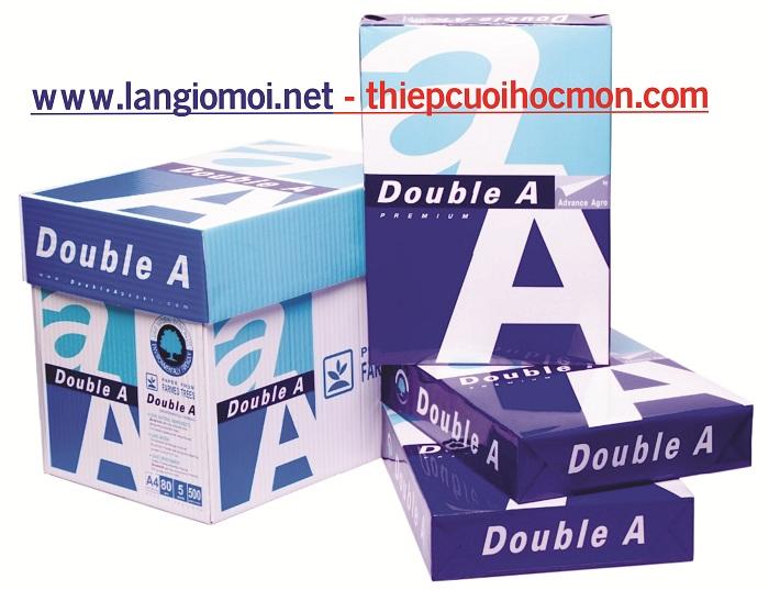 Giấy Double A4 70gsm - Giấy văn phòng - Giấy photocopy - Văn Phòng Phẩm Làn Gió Mới