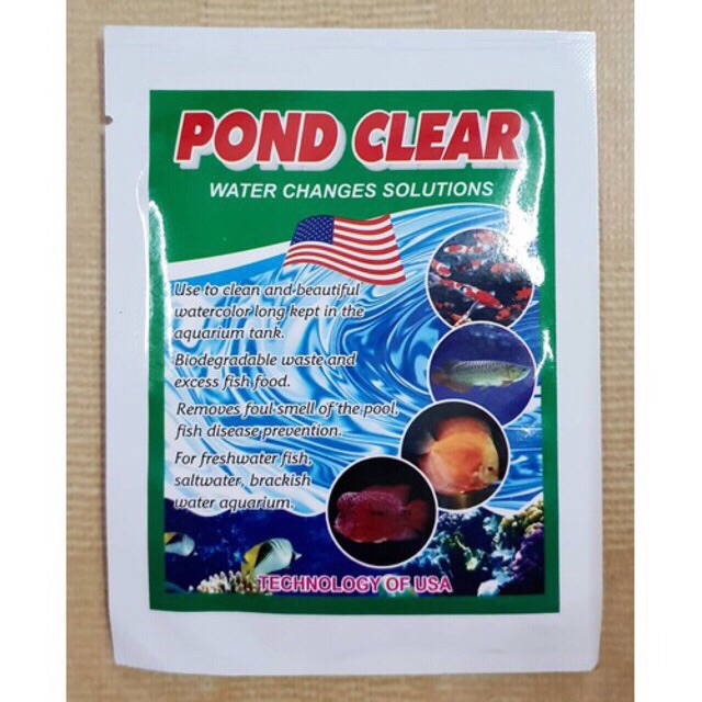 Pond Clear: Men Vi Sinh Cho Cá Cảnh (Hàng Công Ty)