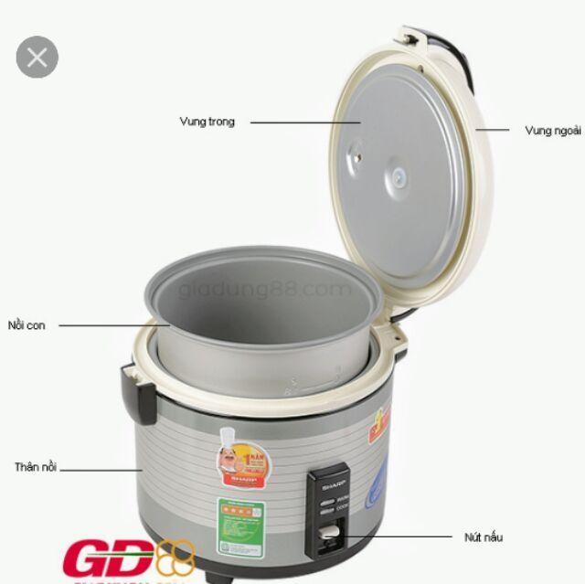 Nồi cơm điện SHARP 1.8L KS-1800T nhập Thái Lan
