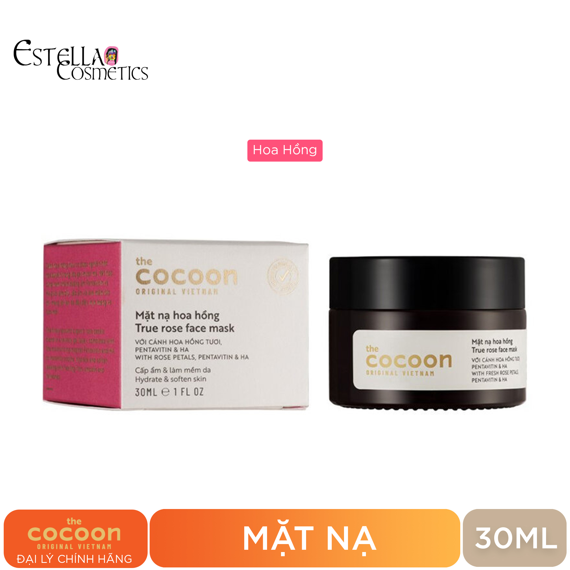 Mặt Nạ Cocoon Face Mask 30ml (Dưỡng Ẩm/ Giảm Dầu Mụn)
