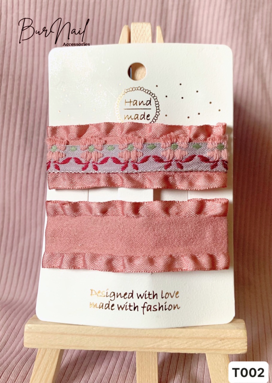 Kẹp Tóc Thêu Hoa Handmade Mẹ và Bé