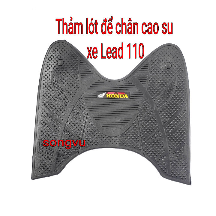Thảm lót cao su để chân xe Lead các đời