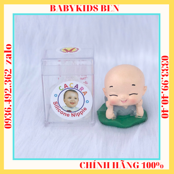 Núm Vú CACARA VUÔNG( núm ti ) chính hãng [lốc 12 cái]