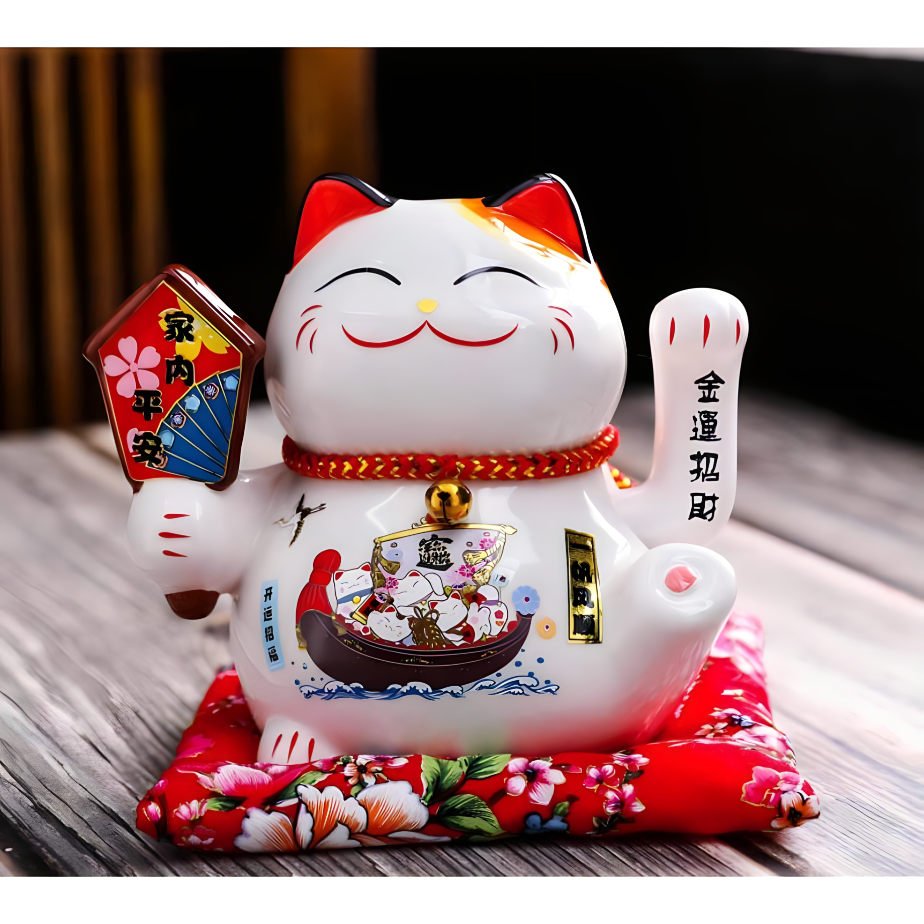 Mèo Thần Tài vẫy tay - cao 16cm