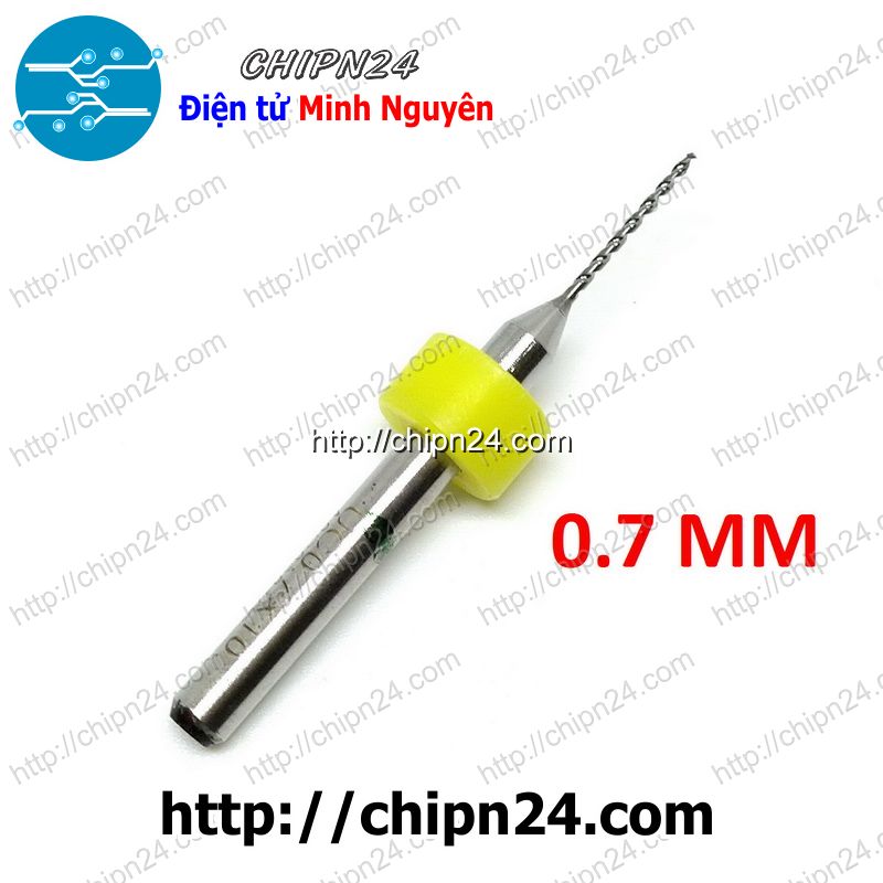 [2 cây] Mũi khoan mạch in CNC 0.7mm (Mạch điện tử, PCB)