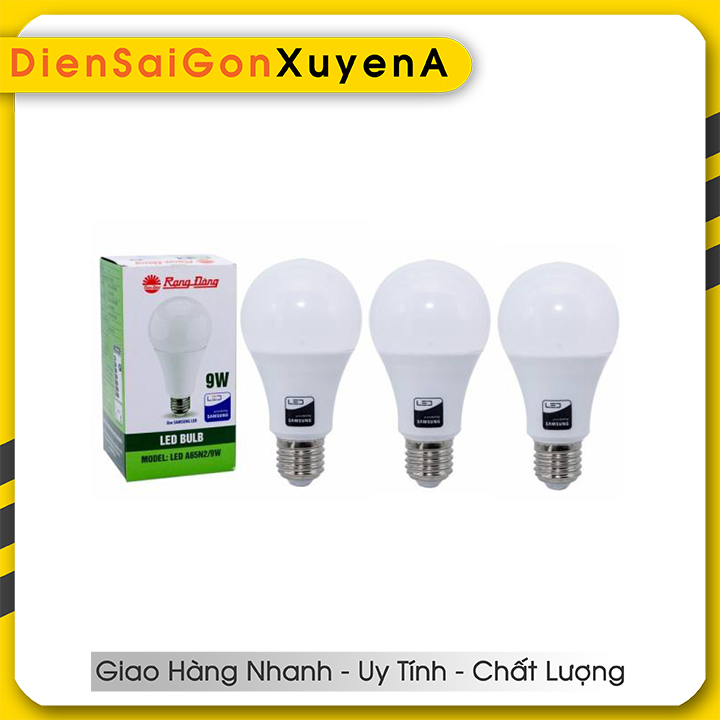 Combo 6 Bóng đèn LED Bulb 9W Rạng Đông E27 ChipLed Samsung
