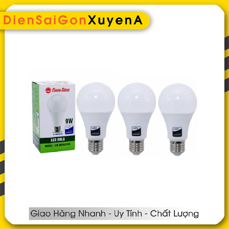 3 Bóng đèn LED Bulb 9W Rạng Đông E27 ChipLed Samsung