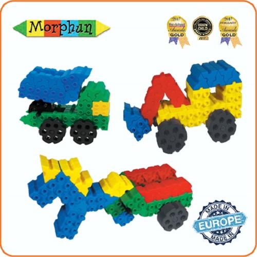 Bộ lắp ráp nhập khẩu Châu Âu Morphun Vehicles Construction Set