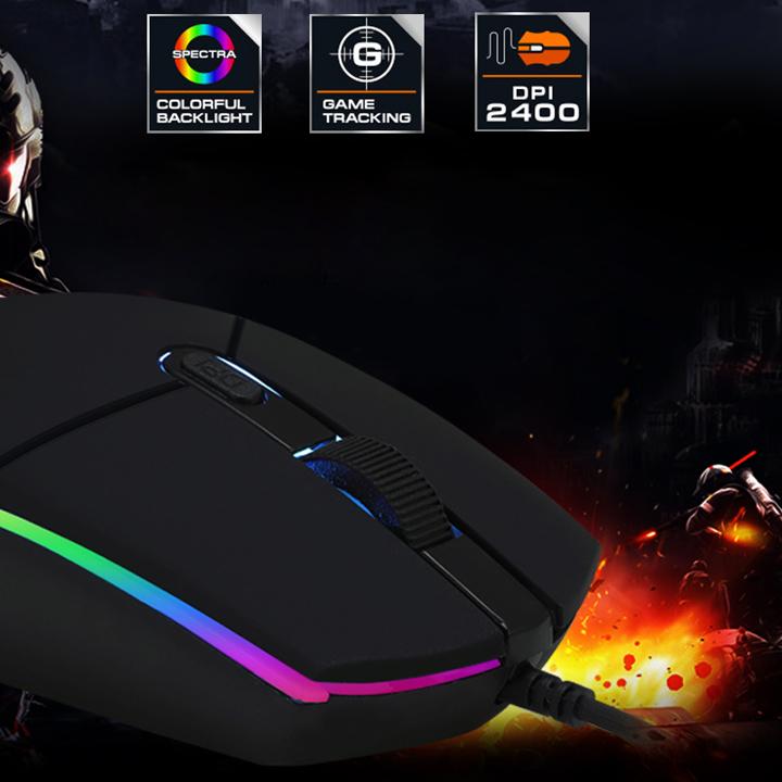 [HCM]Chuột game thủ Divipad G102 Led RGB DPI 2400