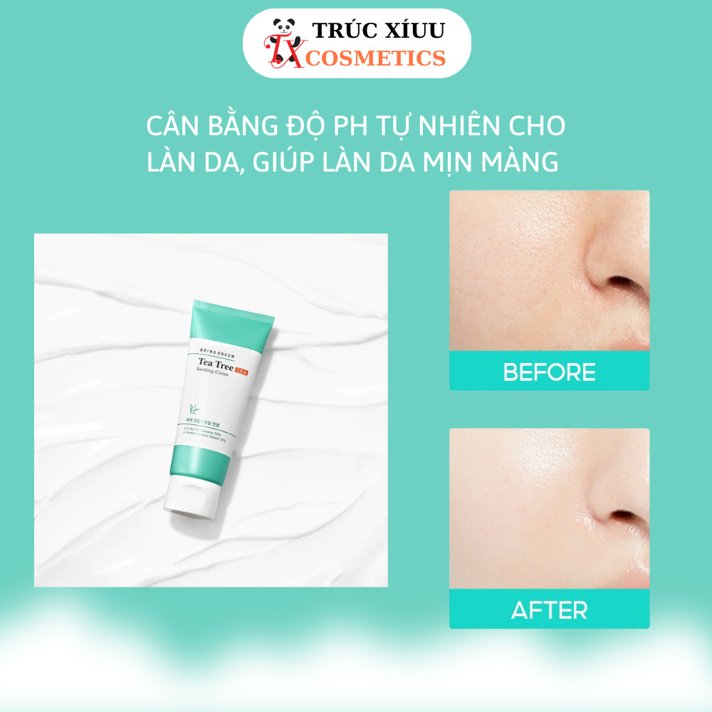 Sửa rửa mặt trà xanh Tea Tree CICA  Trouble Cleansing Foam