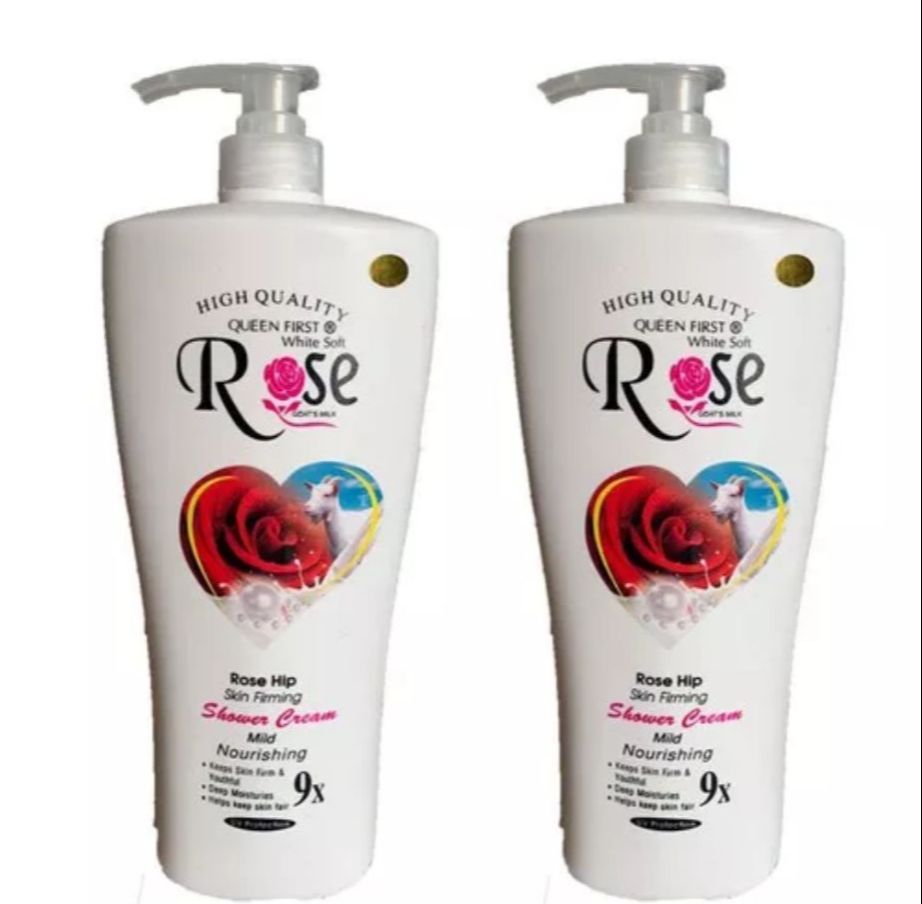 chai 1200ml sữa tắm trắng da ROSE
