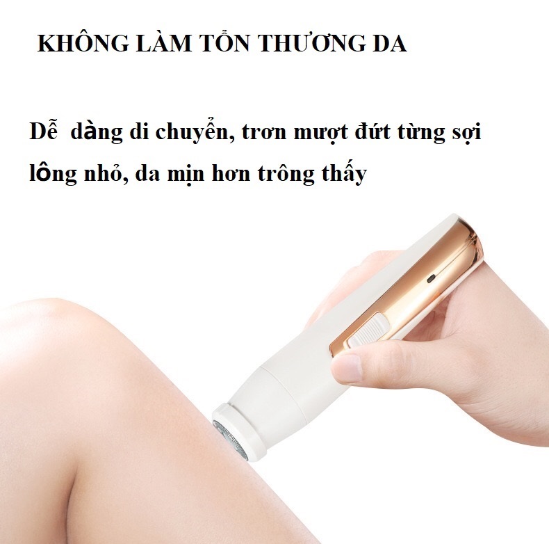 Máy tỉa lông TIAMO máy tỉa lông mày, triệt lông, máy cạo lông, cạo râu - máy tỉa lông mũi, tỉa tóc, tỉa lông vùng kín nách mặt đa năng 4in1