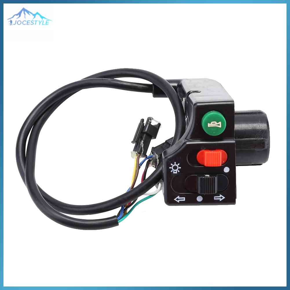 Electric Bicycle Ebike Turning Lamp Headlight Horn Switch Button Black
