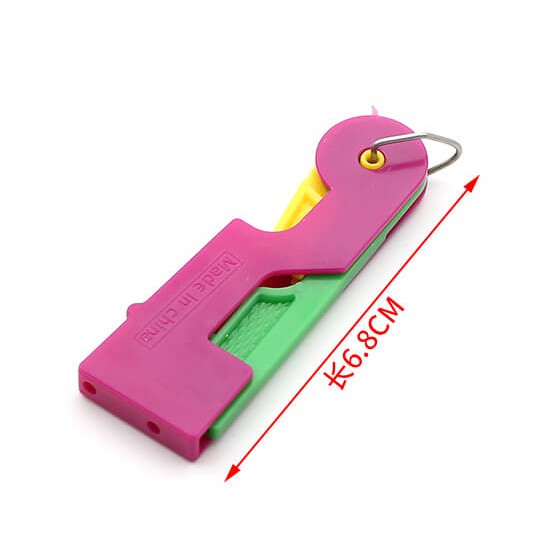 Plastic Handle Craft Thread Cutter+Threader Sewing Use Tool Elderly Guide Needle Easy Device Automatic Tool Sewing Accessories