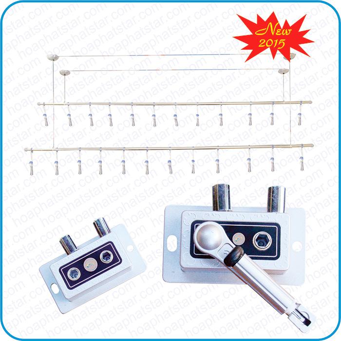 Giàn phơi thông minh INOX Cao cấp 2m