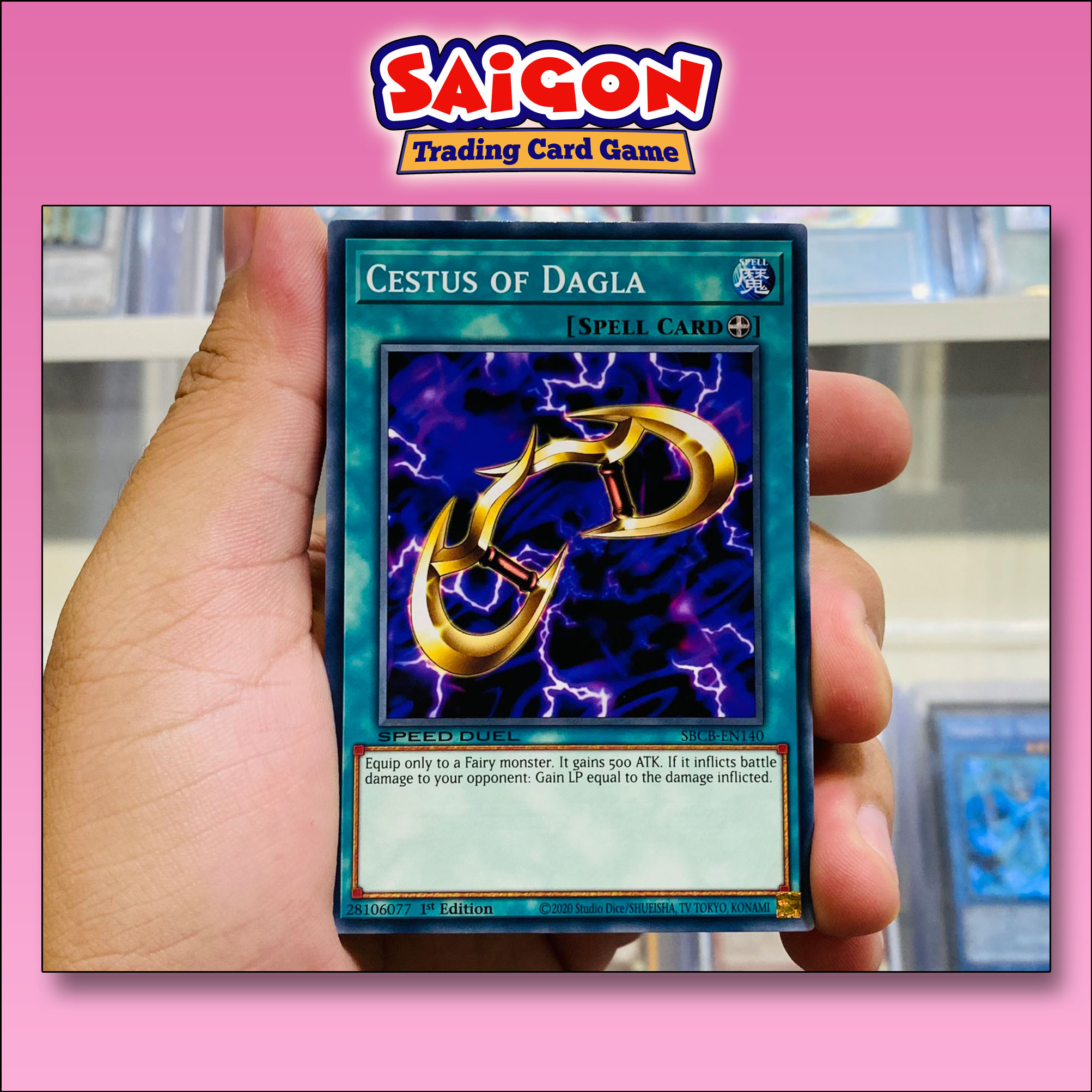 Thẻ bài yugioh mã sbcb-en140 - cestus of dagla - common - 1st edition