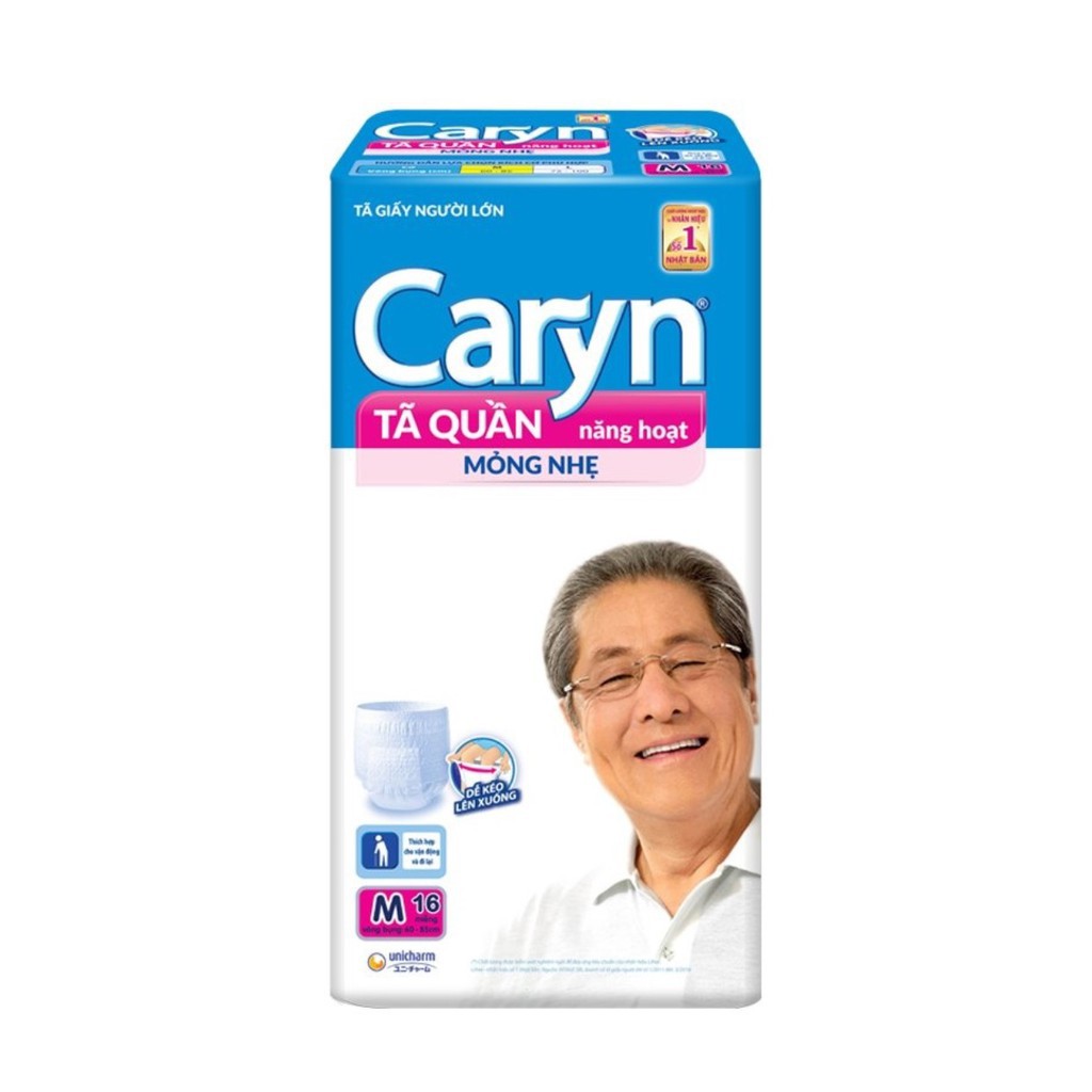 [HCM]Tã Quần Caryn Loại Mỏng Nhẹ M8/M16/M32