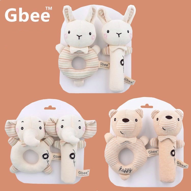 Lục lạc thú nhồi bông cho bé sơ sinh Gbee