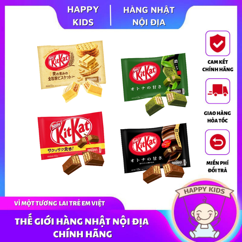 Bánh kitkat nhật bản, kẹo kitkat trà xanh các vị lúa mạch, socola [ Date 7/2023 ]