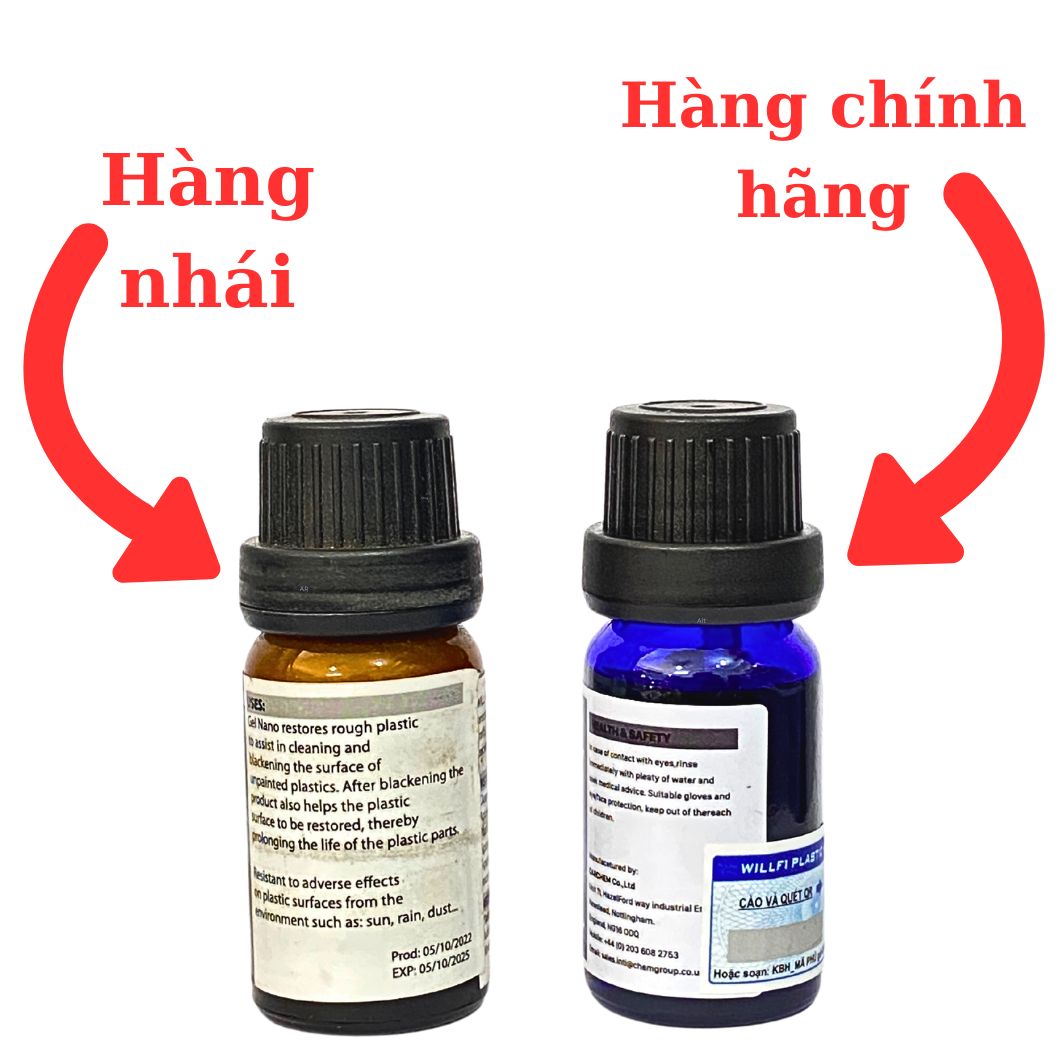 Chai Phục hồi nhựa nhám Plastic Remover 10ml